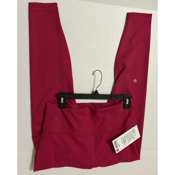 New NWT Lululemon Leggings 14 HR 28 Womens Pink Dragonfruit Wunder Train Pretty - Picture 1 of 1